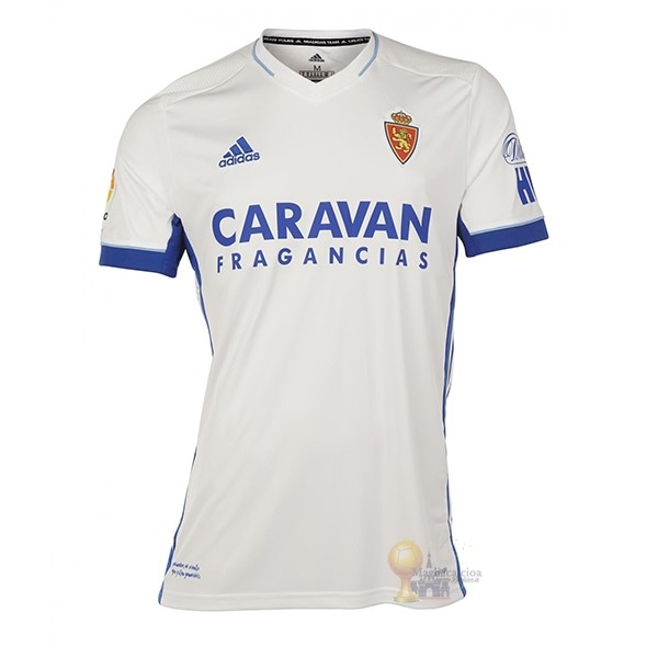 Calcio Maglie Home Maglia Real Zaragoza 2020 2021 Bianco