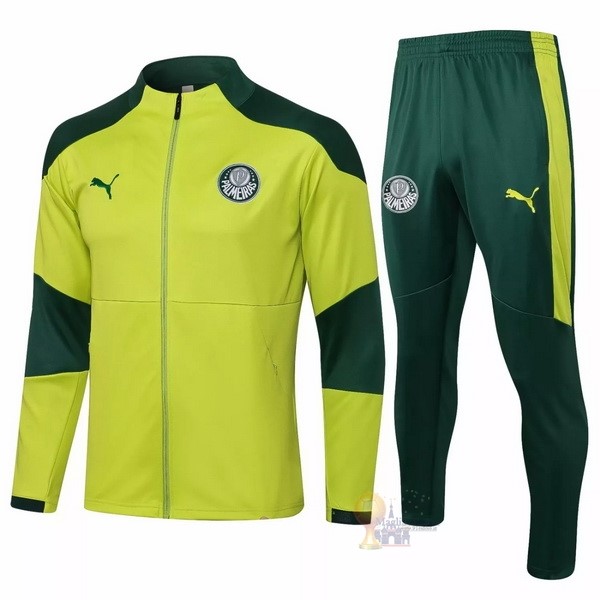Calcio Maglie Giacca Palmeiras 2021 2022 Verde Luce