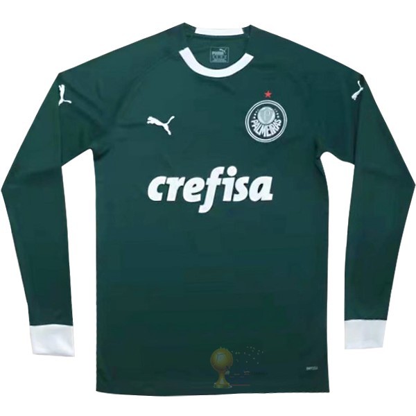 Calcio Maglie Home Manica lunga Palmeiras 2019 2020 Verde