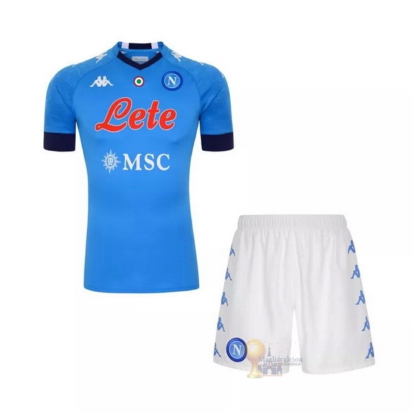Calcio Maglie Casa Conjunto De Bambino Napoli 2020 2021 Blu