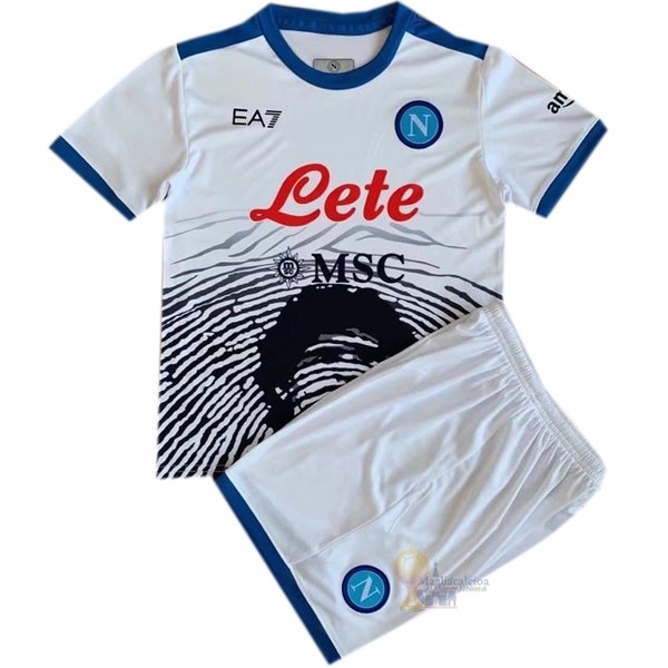 Calcio Maglie Edizione commemorativa Conjunto De Bambino Napoli 2021 2022 Bianco