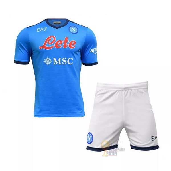 Calcio Maglie Home Conjunto De Bambino Napoli 2021 2022 Blu
