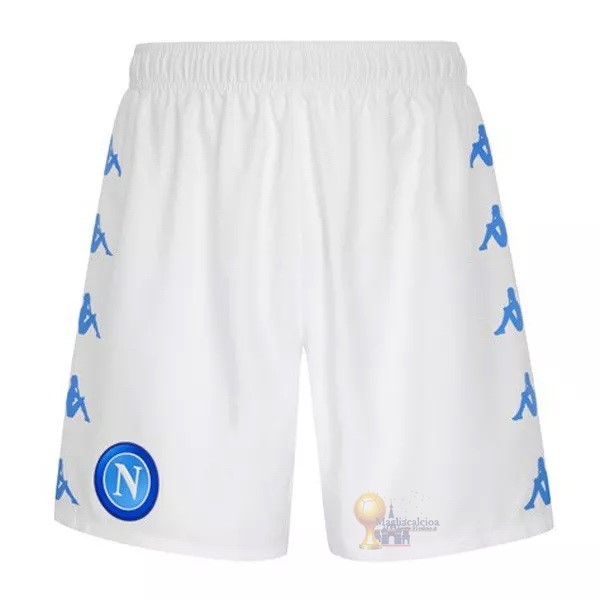 Calcio Maglie Casa Pantalones Napoli 2020 2021 Bianco