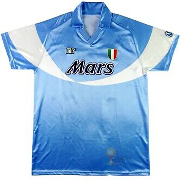 Calcio Maglie Home Maglia Napoli Stile rétro 1990 1991 Blu