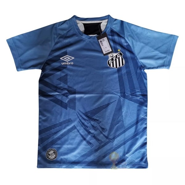 Calcio Maglie Camiseta Portero Santos 2020 2021 Blu