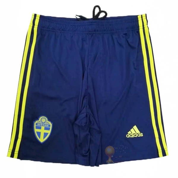 Calcio Maglie Home Pantaloni Svezia 2021 Blu