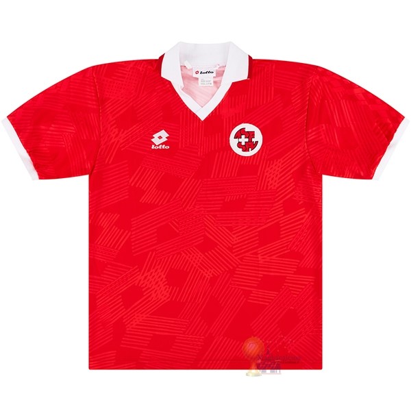 Calcio Maglie Home Maglia Svizzera Stile rétro 1994 Rosso