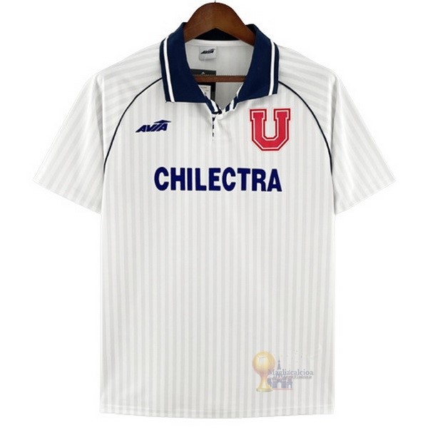 Calcio Maglie Away Maglia Universidad De Chile Stile rétro 1994 1995 Bianco